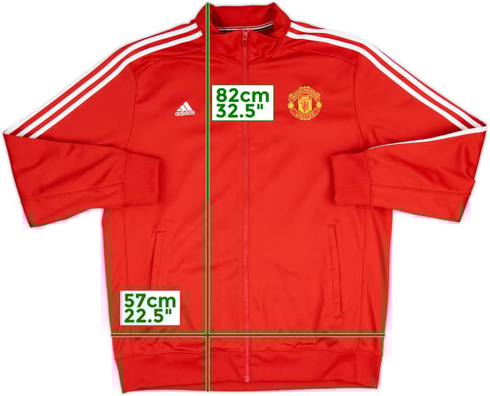 2015-16 Manchester United adidas Track Jacket - 9/10 - (XL)