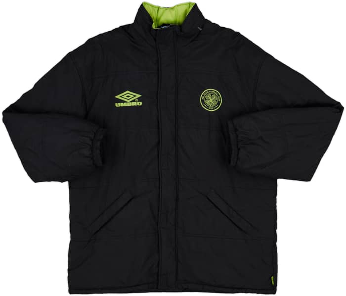 1998-99 Celtic Umbro Hooded Padded Bench Coat - 7/10 - (XXL)
