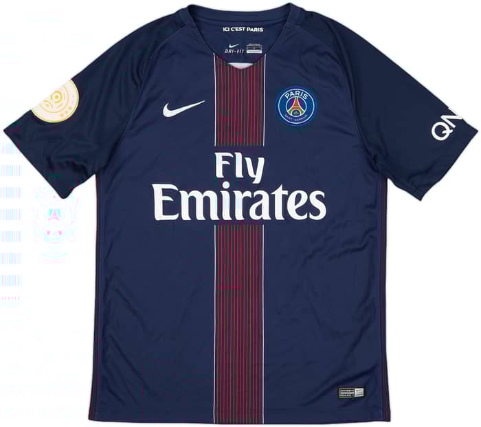2016-17 Paris Saint-Germain Home Shirt Ibrahimovic #10 - 7/10 - (M)