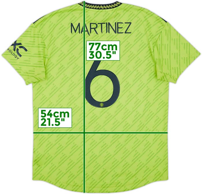 2022-23 Manchester United Authentic Third Shirt Martinez #6 - 10/10 - (L)