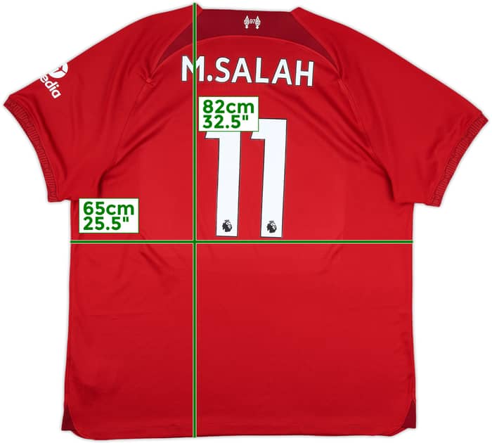 2022-23 Liverpool Home Shirt M.Salah #11 - 7/10 - (XXL)