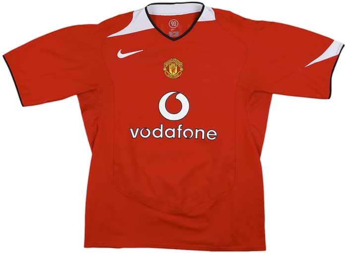 2004-06 Manchester United Home Shirt Scholes #18 - 8/10 - (L)