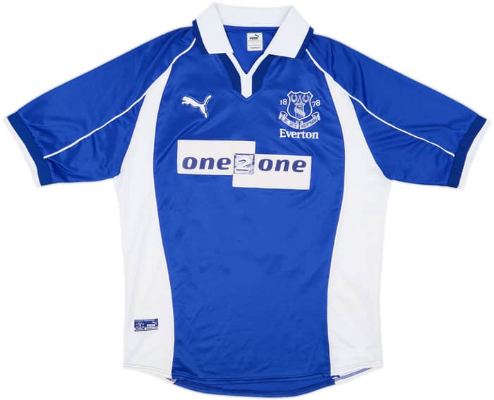 2000-02 Everton Home Shirt Moore #19 - 7/10 - (M)