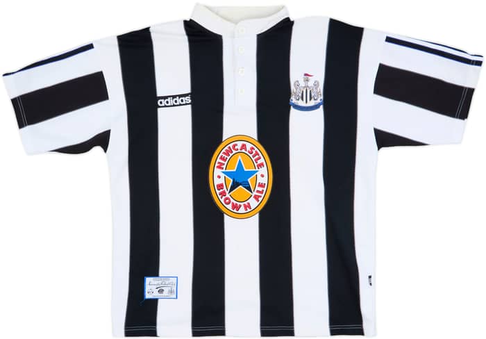 1995-97 Newcastle Home Shirt Asprilla #11 - 7/10 - (L)