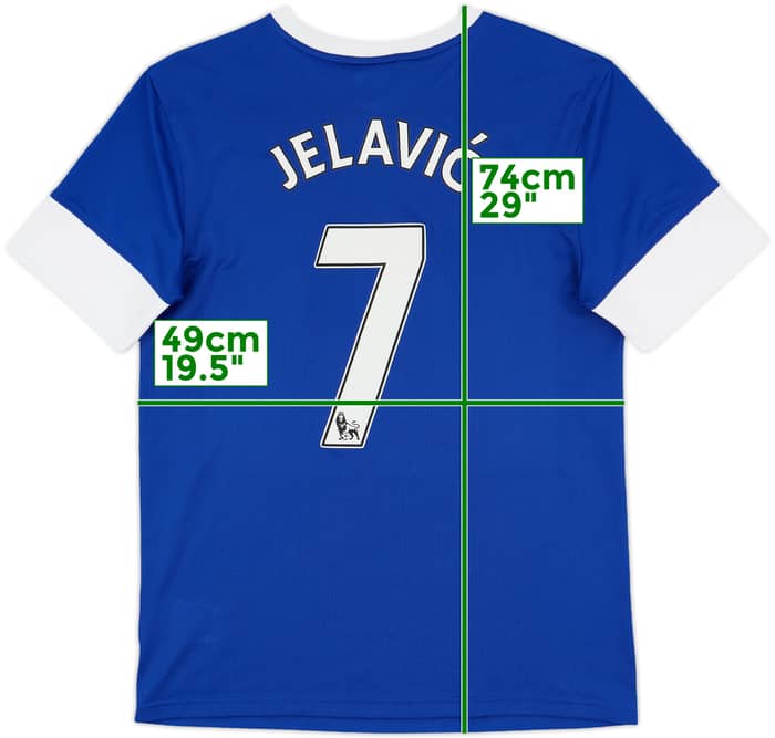 2012-13 Everton Home Shirt Jelavic #7 - 8/10 - (M)