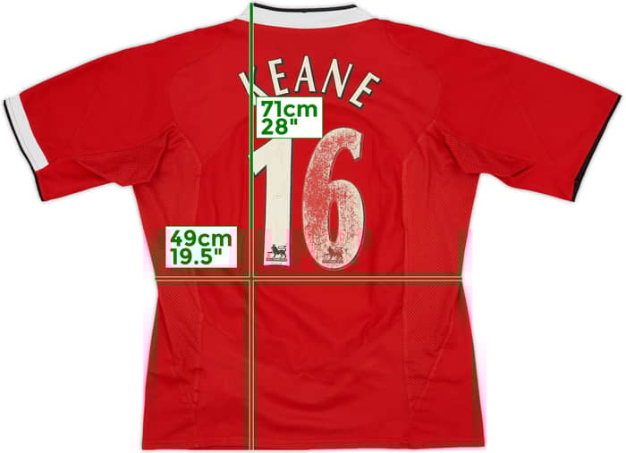 2004-06 Manchester United Home Shirt Keane #16 - 4/10 - (L)