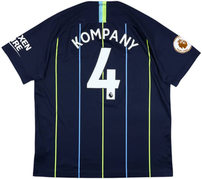 2018-19 Manchester City Away Shirt Kompany #4 - 7/10 - (XL)