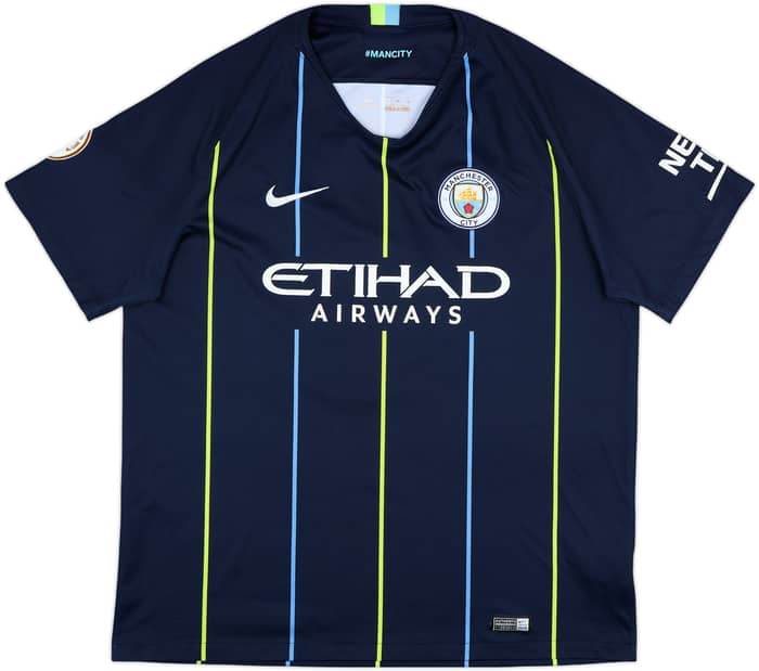 2018-19 Manchester City Away Shirt Kompany #4 - 7/10 - (XL)