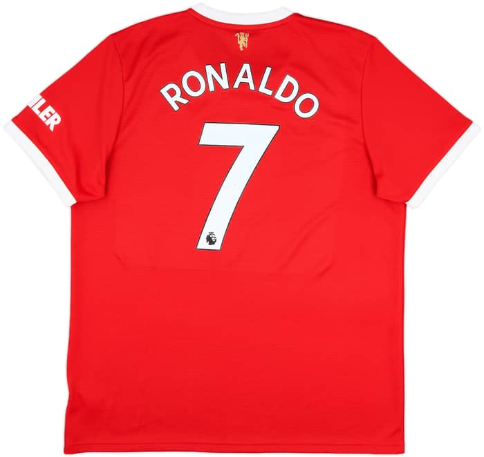 2021-22 Manchester United Home Shirt Ronaldo #7 - 7/10 - (XL)
