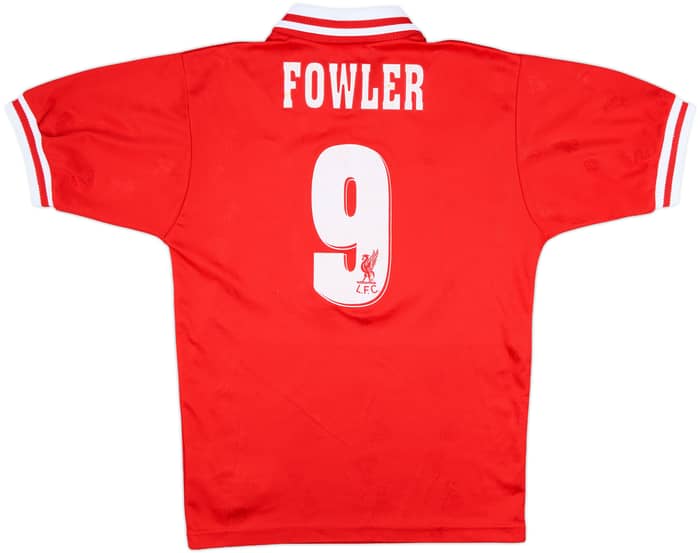 1996-98 Liverpool Home Shirt Fowler #9 - 7/10 - (S)