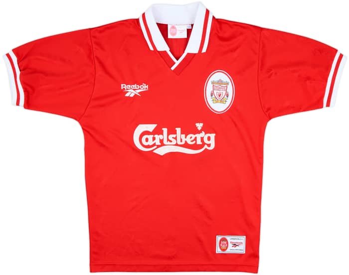 1996-98 Liverpool Home Shirt Fowler #9 - 7/10 - (S)