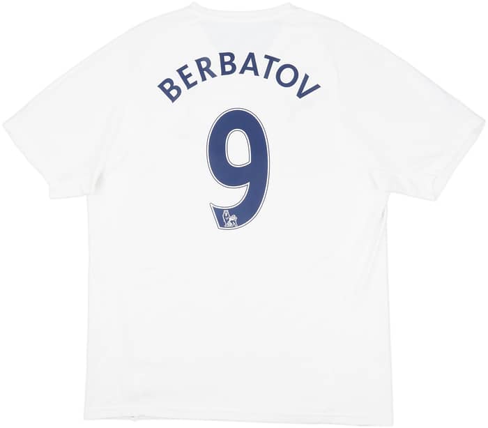 2007-08 Tottenham Home Shirt Berbatov #9 - 9/10 - (L)