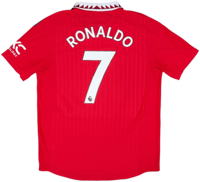 2022-23 Manchester United Authentic Home Shirt Ronaldo #7 - 8/10 - (L)