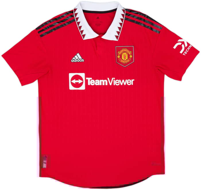 2022-23 Manchester United Authentic Home Shirt Ronaldo #7 - 8/10 - (L)