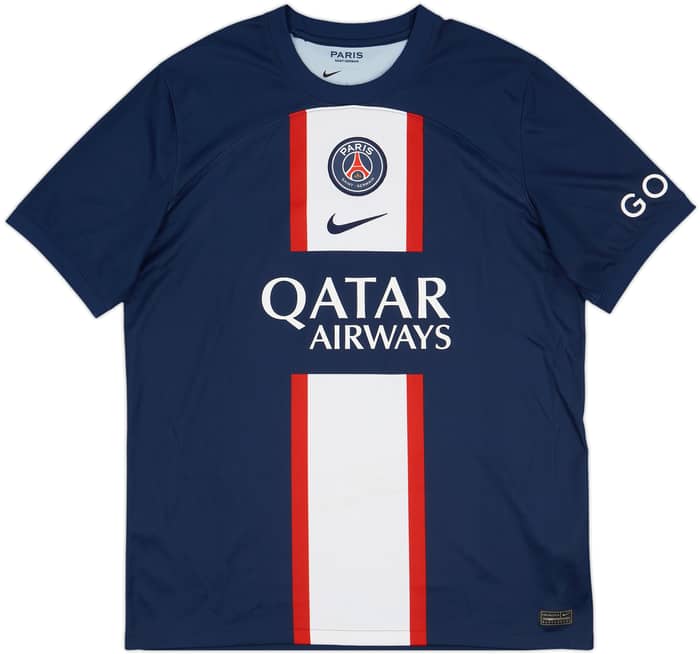 2022-23 Paris Saint-Germain Home Shirt Mbappe #7 - 6/10 - (L)