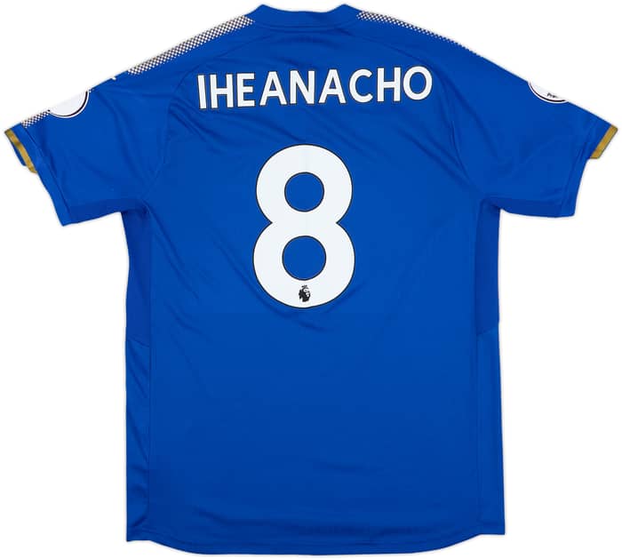2017-18 Leicester Home Shirt Iheanacho #8 - 10/10 - (L)