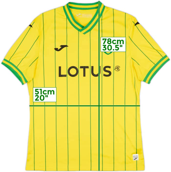 2022-23 Norwich Home Shirt - 9/10 - (XL)