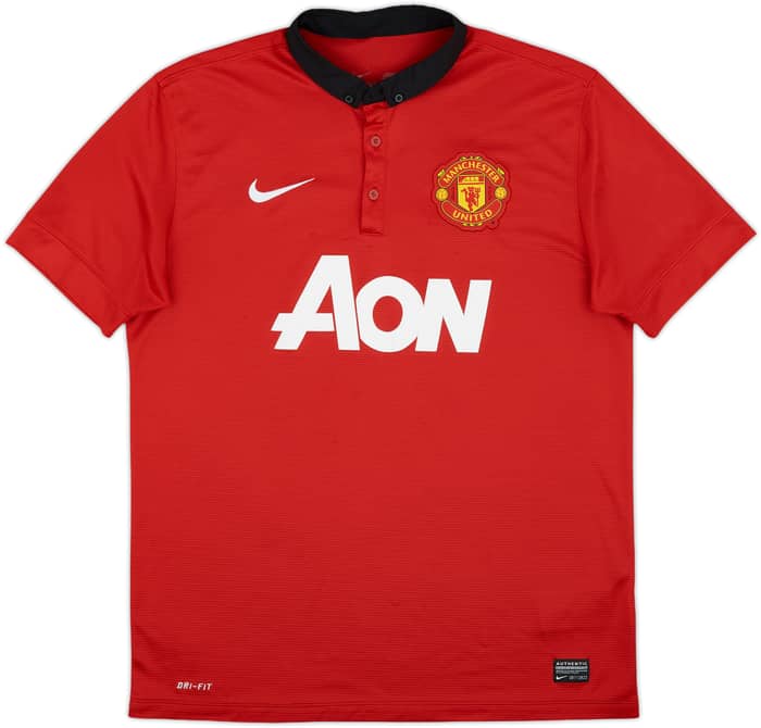 2013-14 Manchester United Home Shirt Jones #4 - 6/10 - (L)