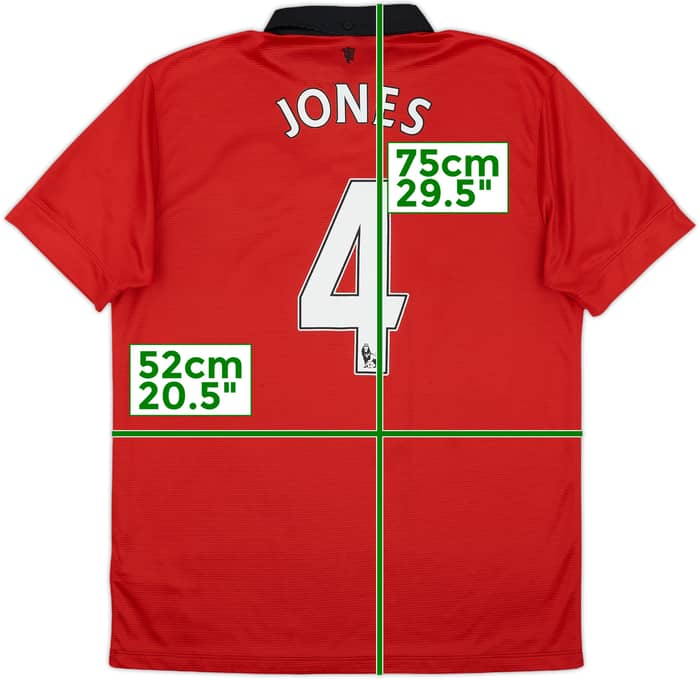 2013-14 Manchester United Home Shirt Jones #4 - 6/10 - (L)