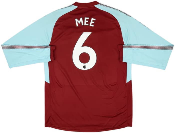 2017-18 Burnley Home L/S Shirt Mee #6 - 6/10 - (XL)
