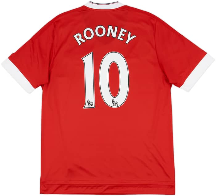 2015-16 Manchester United Home Shirt Rooney #10 - 10/10 - (L)