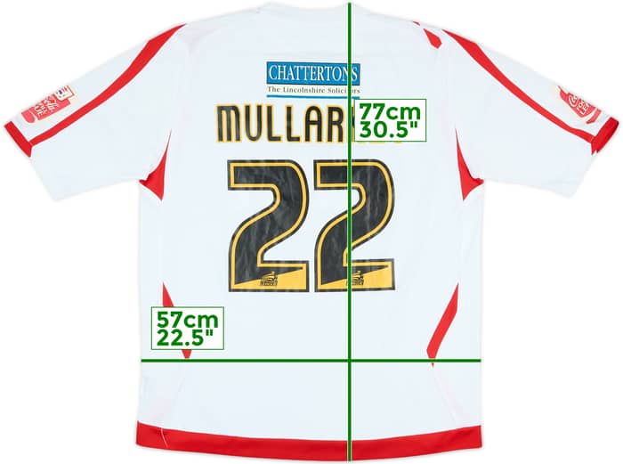 2008-09 Lincoln City Match Issue Away Shirt Mullarkey #22