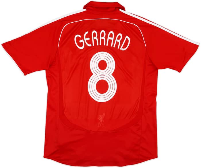 2006-08 Liverpool Home Shirt Gerrard #8 - 6/10 - (L)