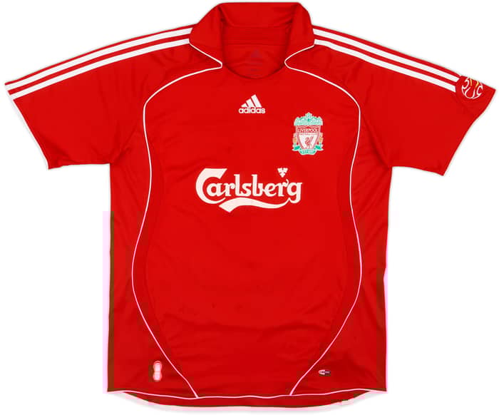 2006-08 Liverpool Home Shirt Gerrard #8 - 6/10 - (L)