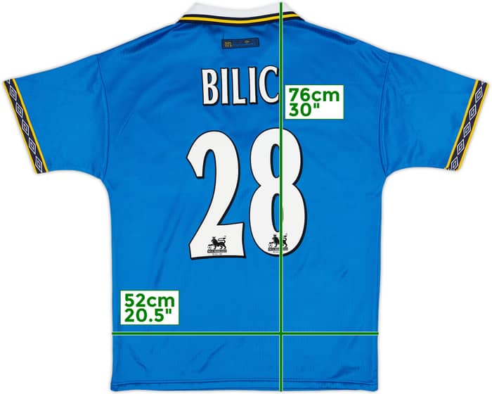 1997-99 Everton Home Shirt Bilic #28 - 8/10 - (M)