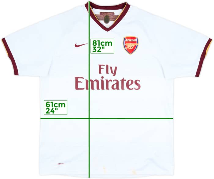 2007-08 Arsenal Away Shirt - 5/10 - (XL)