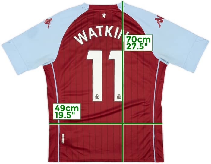 2020-21 Aston Villa Home Shirt Watkins #11 - 7/10 - (XL)