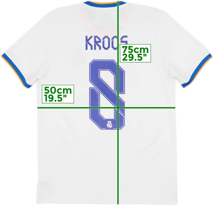2021-22 Real Madrid Home Shirt Kroos #8 - 7/10 - (M)