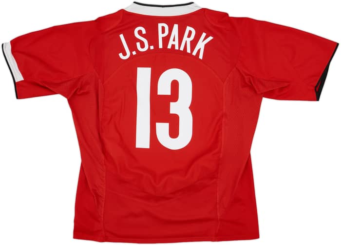 2004-06 Manchester United Home Shirt J.S.Park #13 - 8/10 - (XL)