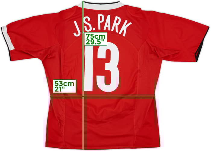 2004-06 Manchester United Home Shirt J.S.Park #13 - 8/10 - (XL)
