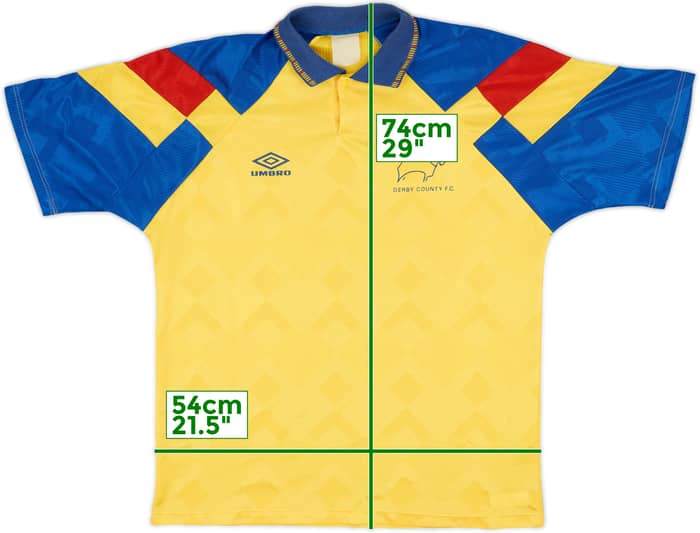 1991-92 Derby County Third Shirt - 8/10 - (XL)