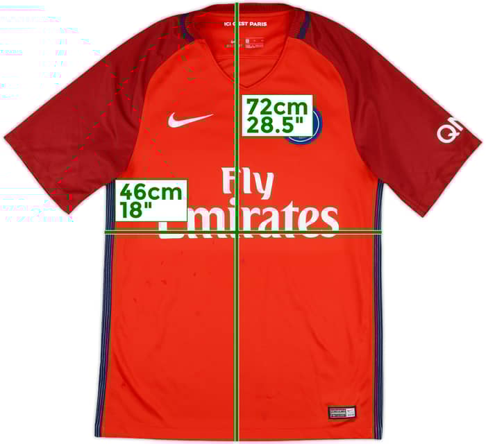 2016-17 Paris Saint-Germain Away Shirt - 7/10 - (S)