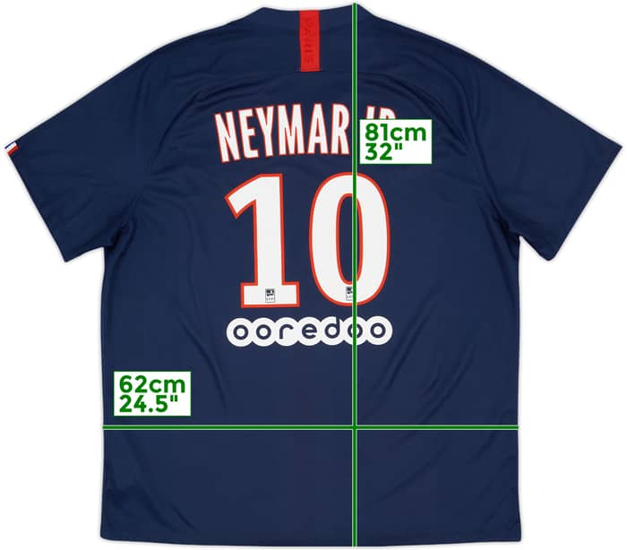 2019-20 Paris Saint-Germain Home Shirt Neymar Jr #10 - 10/10 - (XXL)