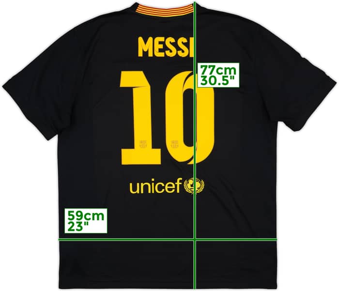 2013-14 Barcelona Third Shirt Messi #10 - 9/10 - (XL)
