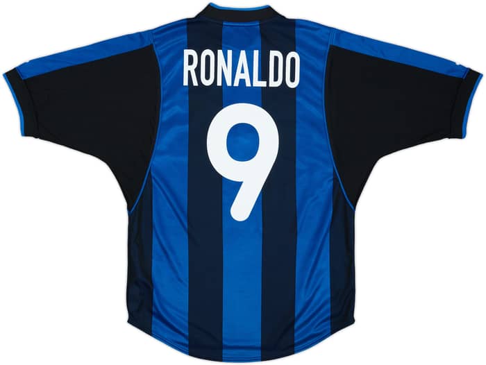 2000-01 Inter Milan Home Shirt Ronaldo #9 - 8/10 - (S)