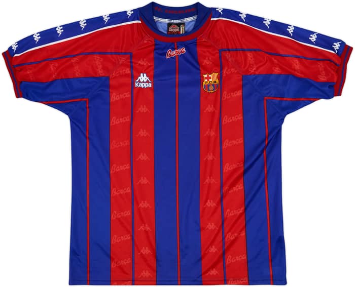 1997-98 Barcelona Home Shirt - 9/10 - (XL)