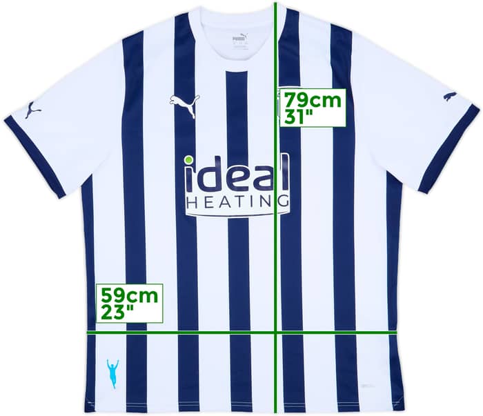 2023-24 West Brom Home Shirt - 9/10 - (XXL)
