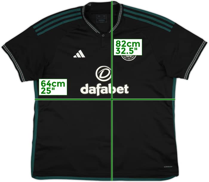 2023-24 Celtic Away Shirt - 9/10 - (XXL)