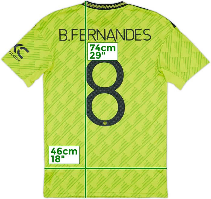 2022-23 Manchester United Third Shirt B. Fernandes #8 - 10/10 - (S)