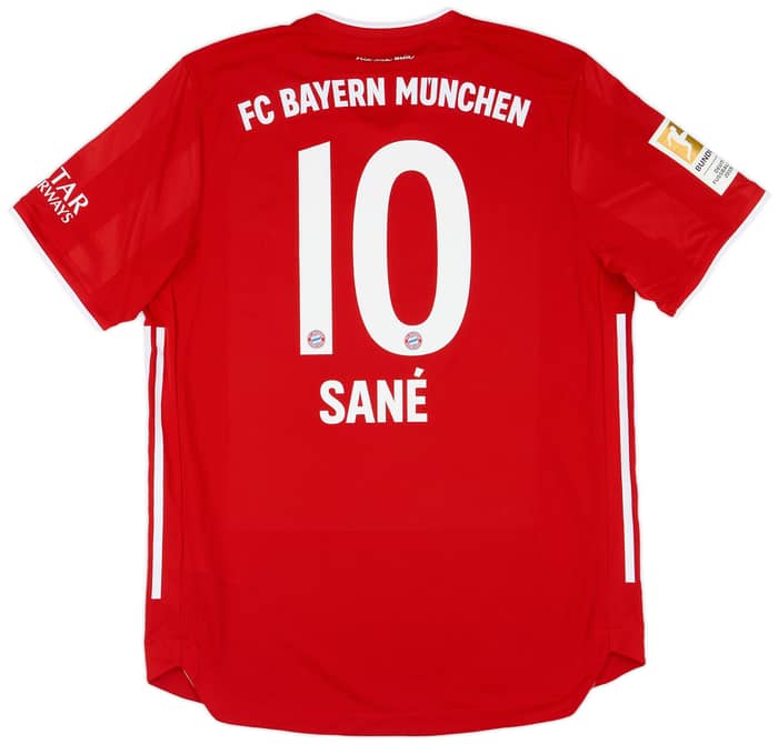 2020-21 Bayern Munich Authentic Home Shirt Sane #10 - 9/10 - (L)
