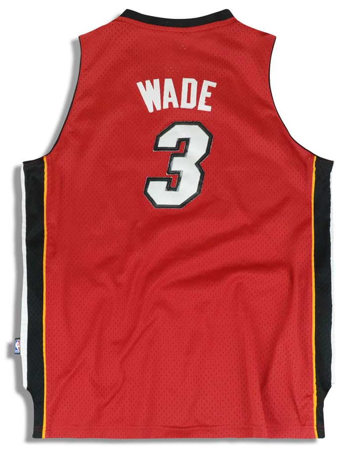 2006-10 Miami Heat Wade #3 adidas Swingman Jersey (Alternate) Y