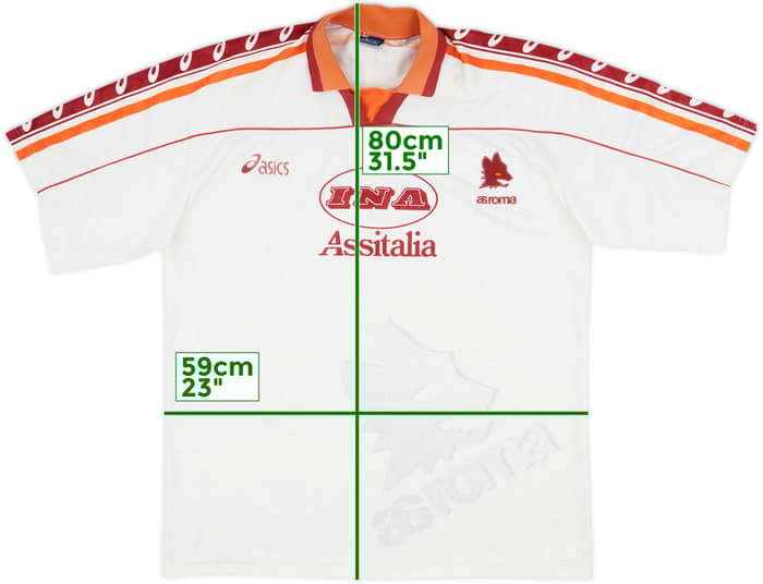 1995-96 Roma Away Shirt - 7/10 - (XL)