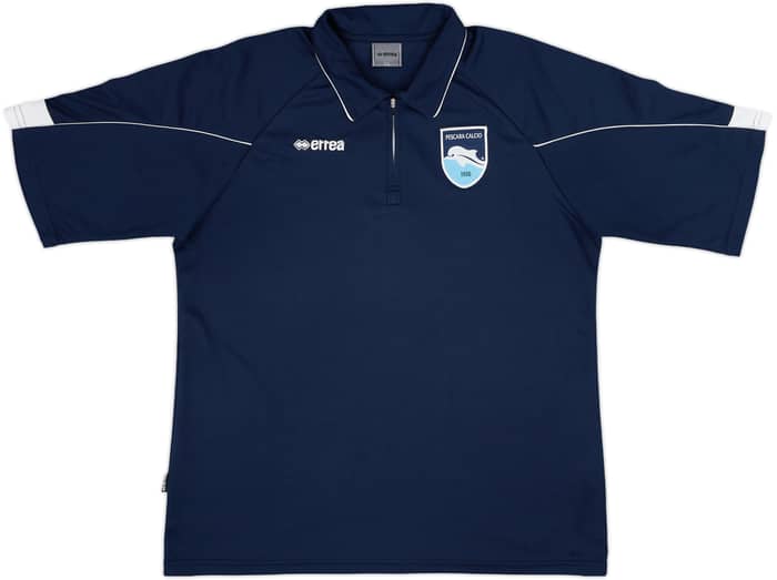 2012-13 Pescara Errea 1/4 Zip Polo Shirt - 7/10 - (XL)