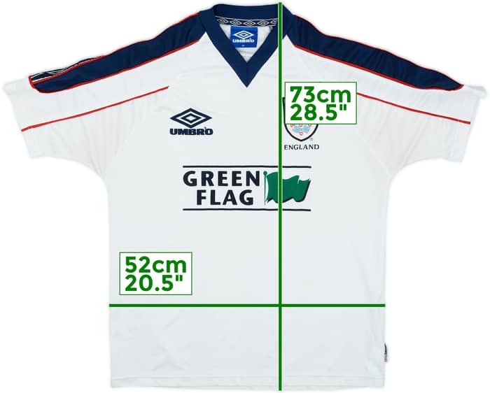 1998 England Umbro Training Shirt - 8/10 - (M)