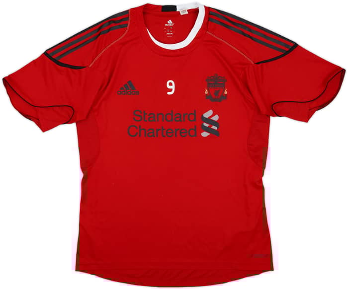 2010-11 Liverpool adidas Training Player Issue Shirt #9 - 8/10 - (XL)