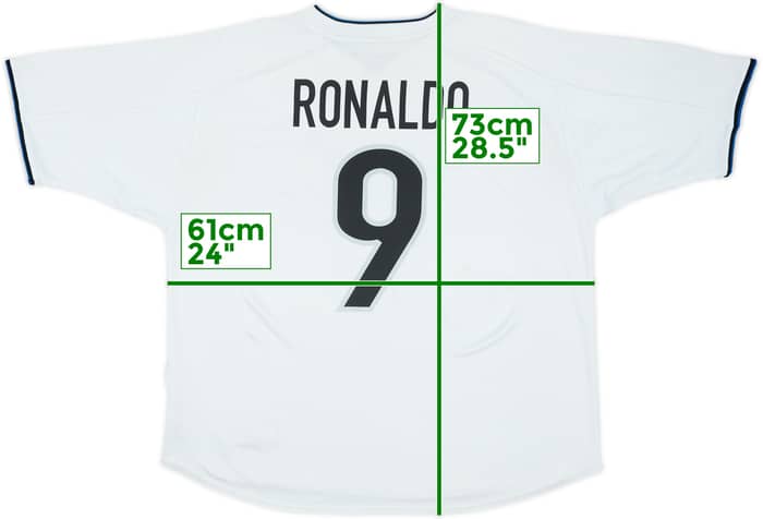 1999-00 Inter Milan Away Shirt Ronaldo #9 - 6/10 - (XL)